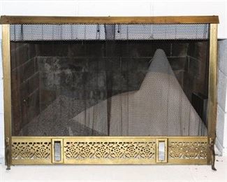 Brass Fireplace Screen 44" w x 31" t