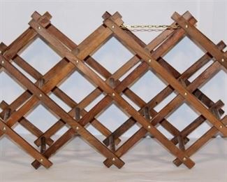 Vintage Collapsible Wooden Wine Rack