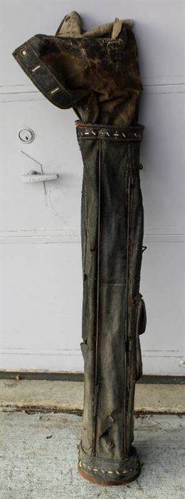 Antique Golf Bag and Clubs