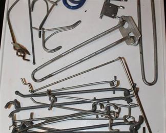 Over 20 Assorted Utility Hooks for Peg Board