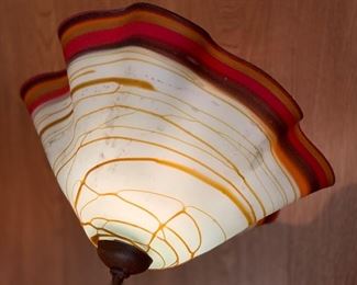 6.5ft Rustic Art Glass Floral Lamp 80x54x54in HxWxD
