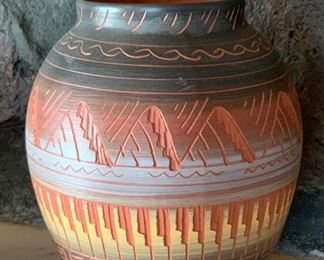 Benally Navajo Etched Pottery #1