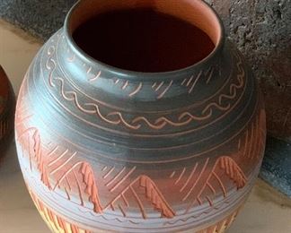 Benally Navajo Etched Pottery #1