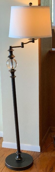 Crystal ball Articulating Floor Lamp