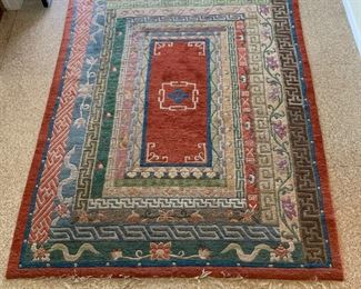 Hand Knotted Wool Rug