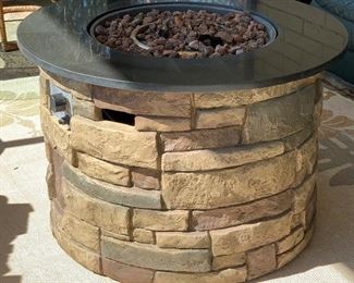Allen Roth Canyon Ridge Fire Table Propane 24in H x 36.6in Diameter