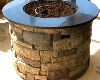 Allen Roth Canyon Ridge Fire Table Propane 24in H x 36.6in Diameter