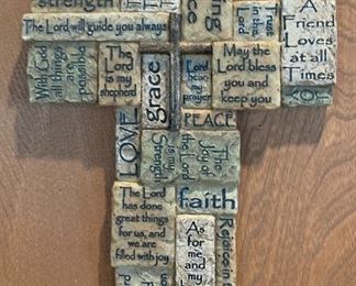 Stone Saying Cross