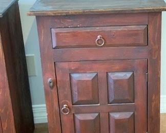 2 Rustic Nightstands PAIR 30x22x16in HxWxD