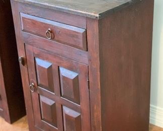 2 Rustic Nightstands PAIR 30x22x16in HxWxD