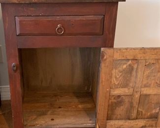 2 Rustic Nightstands PAIR 30x22x16in HxWxD