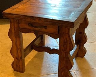 Rustic Mexico End Table #1 24x24x24in HxWxD