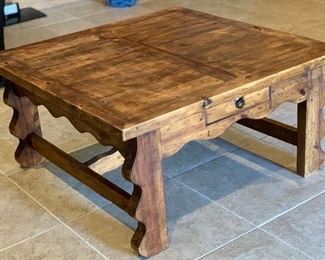 Rustic Mexico Coffee Table 20x40x40in HxWxD