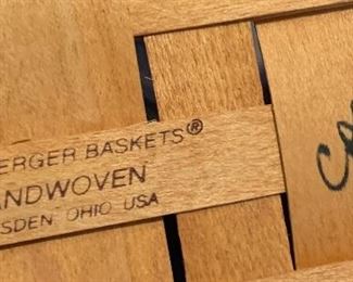 Longaberger basket 2002 utensil