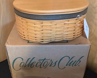 Longaberger Harmony No 1 Basket Collectors Club Box & Lid