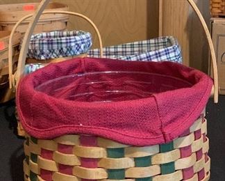 Longaberger Red Green Basket