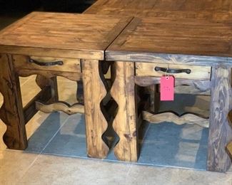 Rustic Mexico End Tables 24x24x24in HxWxD
