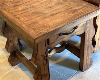 Rustic Mexico End Table #1 24x24x24in HxWxD