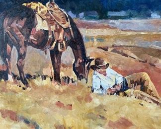 *Original Oil* Tom Dorr Painting 31x49in