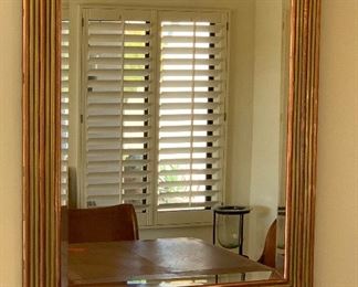 Brass & Copper Framed Mirror 36.5x30in