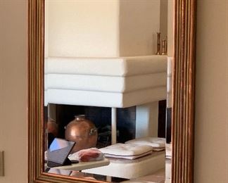 Brass & Copper Framed Mirror 36.5x30in