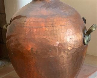 Hammered Copper & Brass Vessel #2 19in x 20in Diameter