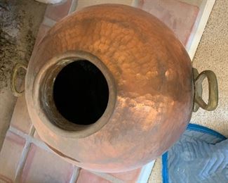 Hammered Copper & Brass Vessel #2 19in x 20in Diameter
