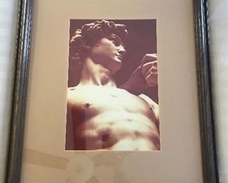 Statue of David by Michaelangelo Framed Photograph 26x20