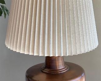 Antiqued Copper Lamp 31in H x 15.5in diameter