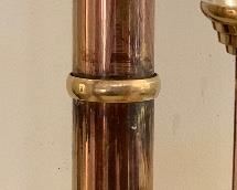 Trio Copper & Brass Candle Stands		
