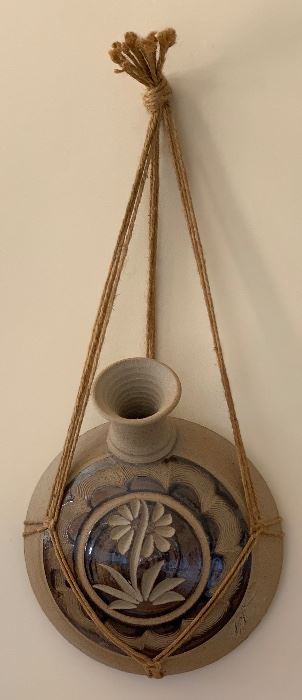 Signed Ceramic Southwest Canteen Decor