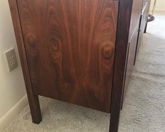 Mid Century Walnut 8 Drawer File Cabinet Custom Made 18.5x68x28 HxWxD