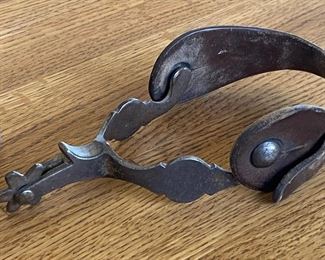 Old cowboy spurs pair