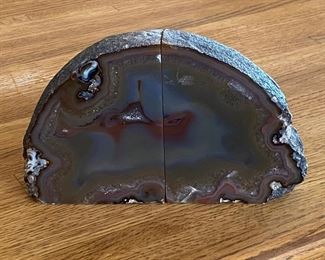 Agate book ends