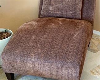 Fabric Chaise Lounge Chair 37x35x66in HxWxD