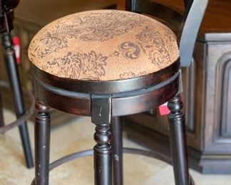 3pc Swivel Barstools Counter Height Chairs 45x18x20in seat height: 31in HxWxD