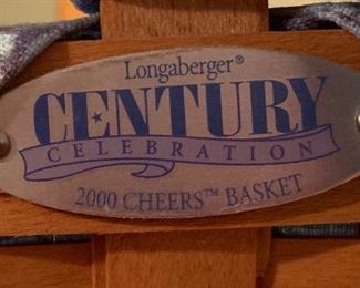 Longaberger Century 2000 Cheers Basket