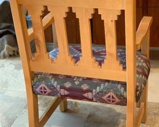South West Natural Wood Dining Table w/ 6 chairs 30x40x72in HxWxD
