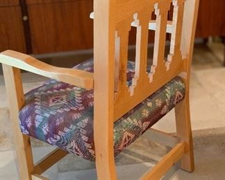 South West Natural Wood Dining Table w/ 6 chairs 30x40x72in HxWxD