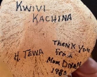As-Is H. Tewa Kwivi Kachina	9.25inH	
