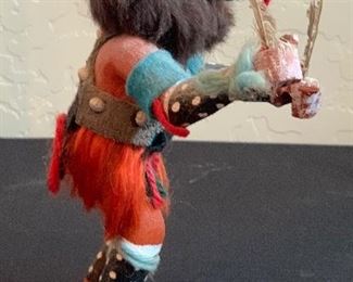 Native American Wolf Kachina Unsigned	7.5inH	
