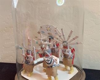 Apache Gian Dancers Kachina in Case	Case: 13.5in x 8.5in Diameter	
