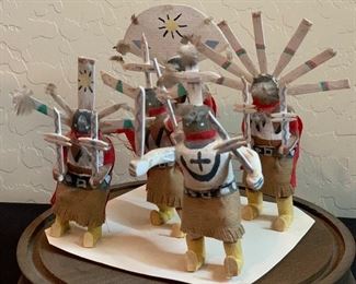 Apache Gian Dancers Kachina in Case	Case: 13.5in x 8.5in Diameter	
