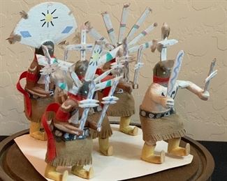 Apache Gian Dancers Kachina in Case	Case: 13.5in x 8.5in Diameter	
