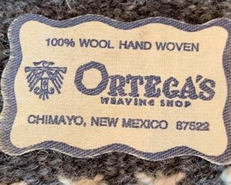 Chimayo Wool Rug Ortega's	12inx9in	
