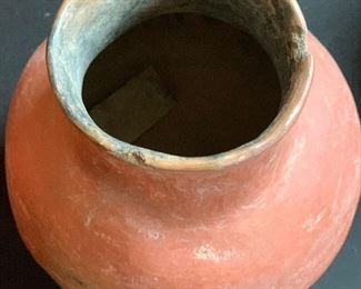 primitive Native American pottery Pot	6in H x 5.5in Diameter	
