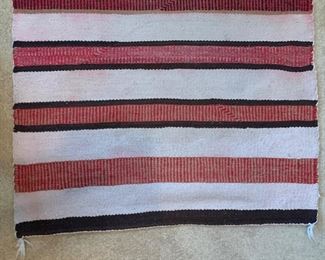 Native American Navajo Saddle Blanket Striped Bleeding	53x35.5in	
