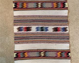 Native American Navajo Rug/Blanket Eye Dazzler	62x28in	
