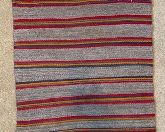 Native American Navajo Rug/Blanket Striped Small	31x30in	
