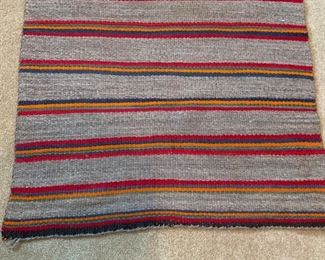 Native American Navajo Rug/Blanket Striped Small	31x30in	
